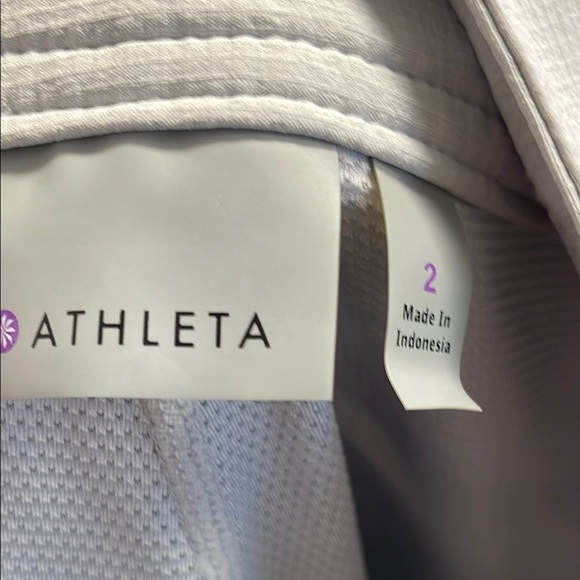Athleta Women's Jenner Light Gray Skort Sz 2 Nylon stretch side zip - Picture 9 of 10